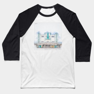 I Love Art Deco Sketch Baseball T-Shirt